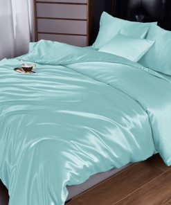 Fashion Pure Silk Digital Print Bear Bedding Sets(1 Quilt,1 Sham,1 pillow cases)SJT-986036