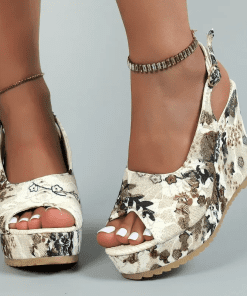 Fashion High Quality Real Leather High Heel Slippers LX-872333
