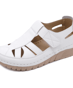 Fashion High Quality 6.5CM Heel Real Leather Slippers LX-872312