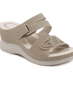 Fashion High Quality Real Leather Non-slip Slippers LX-872311