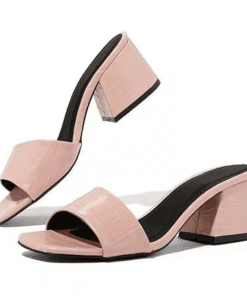 High Quality Real Leather 8.5cm Hight Heels LX-872442