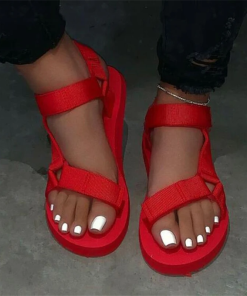 High Quality Real Leather Heel Slippers LX-872388