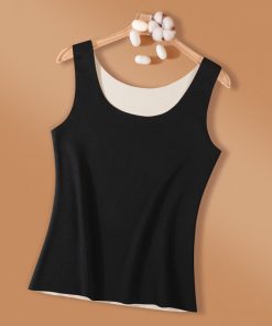 Solid color knitted vest BX-93410