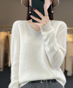 Wine red full printed knitted cardigan MY-93260