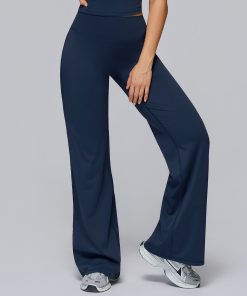 3D printed color patterned straight leg jeans WKZ-93611