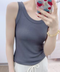 Colorful rhinestone vintage series knitted vest BX-93411